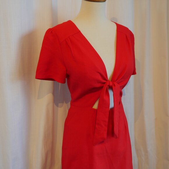 Kimchi Blue Red Mini Dress - Size 2 - Picture 2 of 6